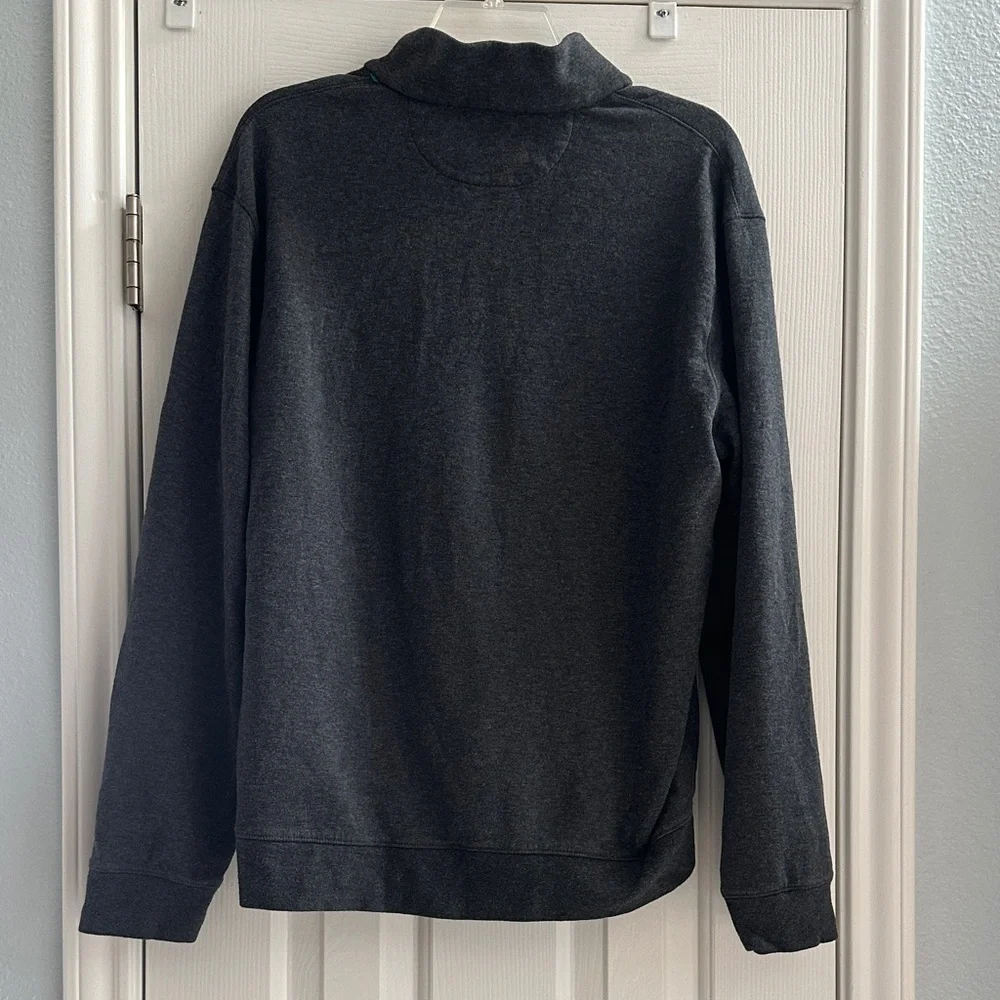 Polo by Ralph Lauren Men's Charcoal Zip-Up Sweater Casual Preppy Large